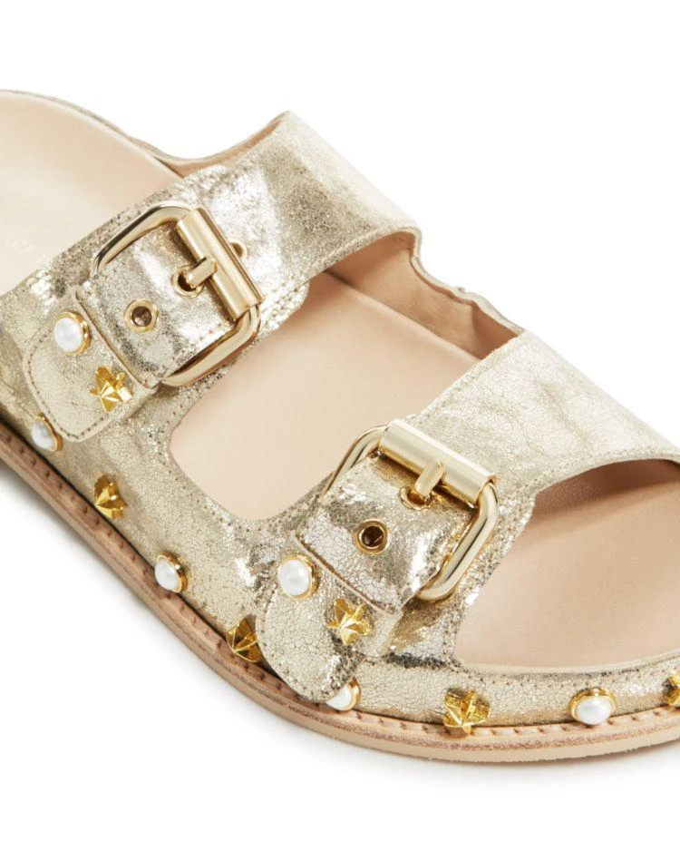 商品Stuart Weitzman|Women's Sandbar Embellished Leather Sandals,价格¥1602,第5张图片详细描述