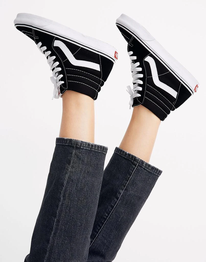 商品Vans|Unisex SK8-Hi High-Top Sneakers in Black Suede and Canvas,价格¥460,第4张图片详细描述