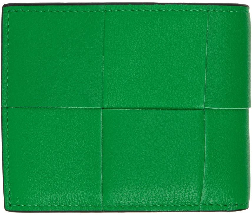 商品Bottega Veneta|绿色 Intreccio 钱包,价格¥6248,第2张图片详细描述