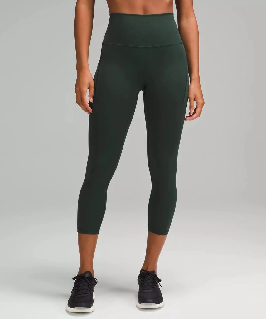 商品Lululemon|Wunder Train High-Rise Crop with Pockets 23",价格¥663,第1张图片