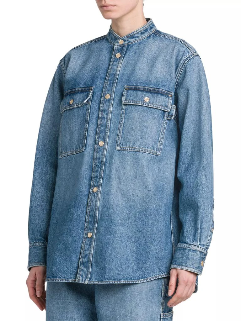 商品Bottega Veneta|Eco Wash Denim Shacket,价格¥10874,第4张图片详细描述