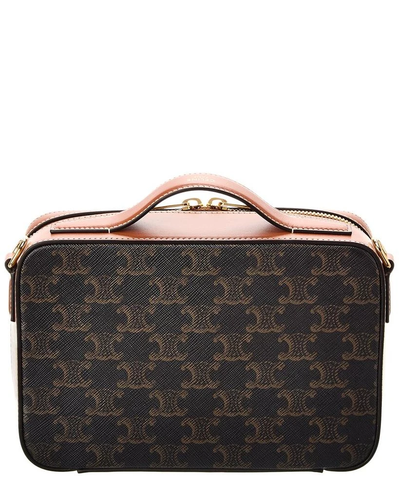 商品Celine|CELINE Triomphe Canvas & Leather Messenger Box Bag,价格¥12864,第2张图片详细描述