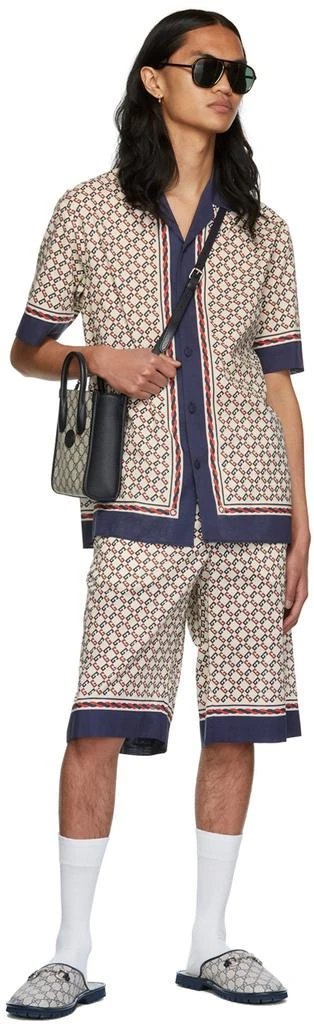 商品Gucci|米色迷你 Interlocking G 托特包,价格¥12772,第5张图片详细描述