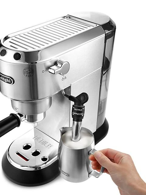 商品De'Longhi|Dedica Deluxe Rapid Cappuccino System Stainless Steel15-Bar Pump Espresso Machine,价格¥2853,第4张图片详细描述