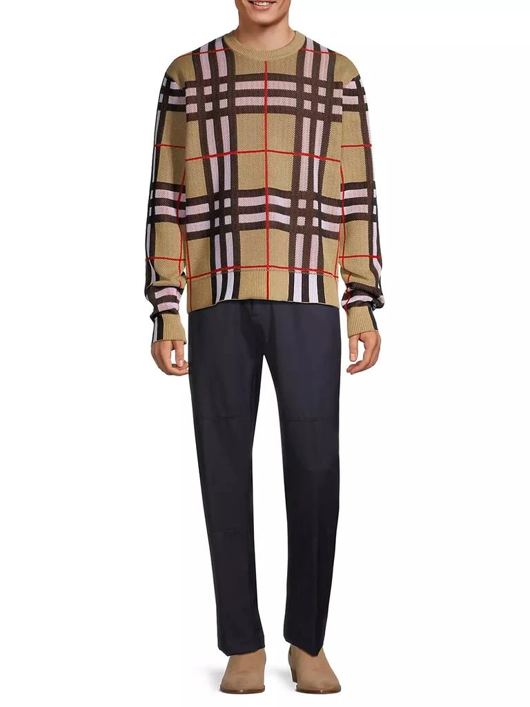 商品Burberry|Hugo Check Sweater,价格¥8044,第2张图片详细描述