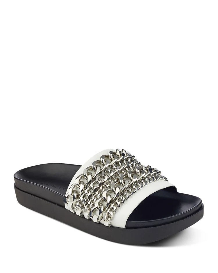 商品KENDALL and KYLIE|Women's Shiloh Chain Pool Slide Sandals,价格¥454,第1张图片