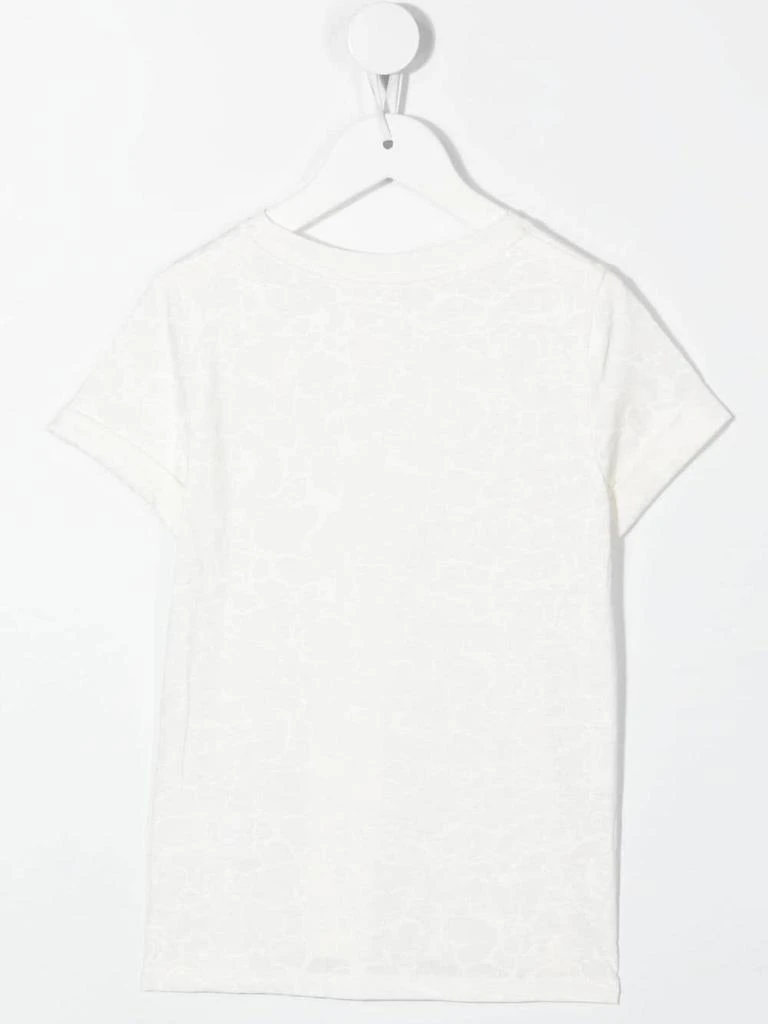 商品Chloé|Chloé Kids Marbled White T-shirt With Logo,价格¥808,第2张图片详细描述