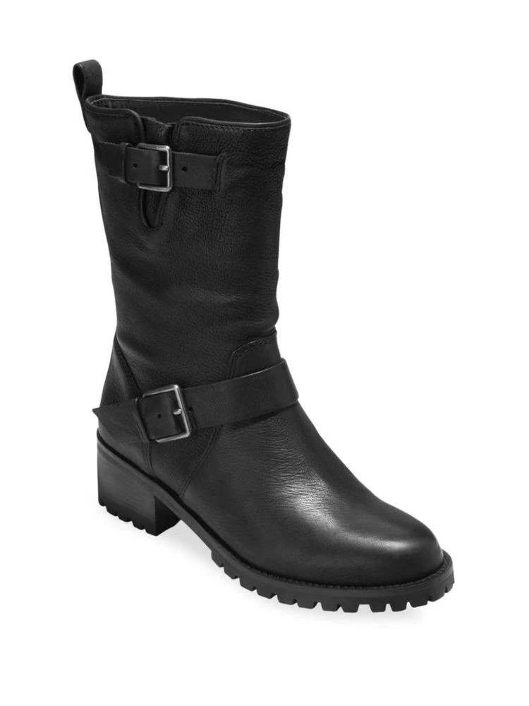 商品Cole Haan|Hemlock Leather Moto Boots,价格¥990,第1张图片