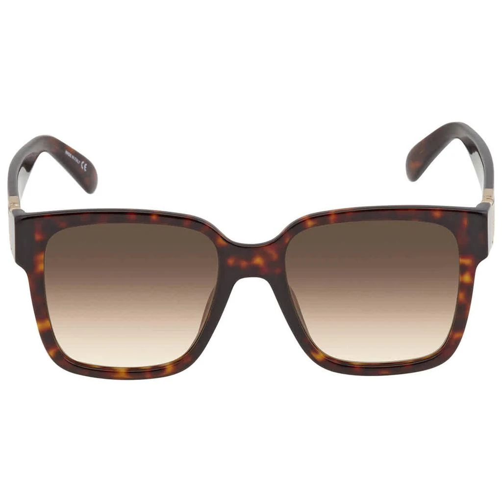 商品Givenchy|Brown Gradient Square Ladies Sunglasses GV 7141/G/S 0086/HA 53,价格¥969,第2张图片详细描述