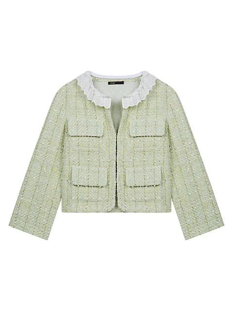 商品Maje|Vinova Metallic Tweed Jacket,价格¥2009,第1张图片