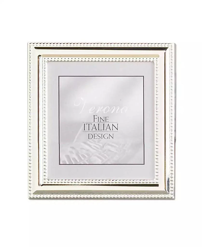 商品Lawrence Frames|Metal Picture Frame Silver-Plate with Delicate Beading - 5" x 5",价格¥124,第1张图片