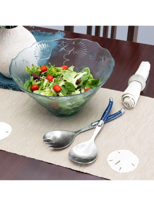 商品French Home|3-Piece Coastal Salad Bowl & Laguiole Server Set,价格¥318,第4张图片详细描述