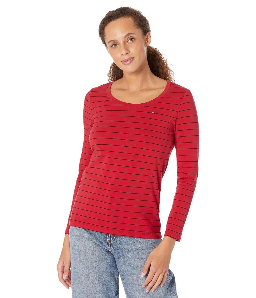 商品Tommy Hilfiger|Long Sleeve Scoop Neck Stripe,价格¥201,第1张图片