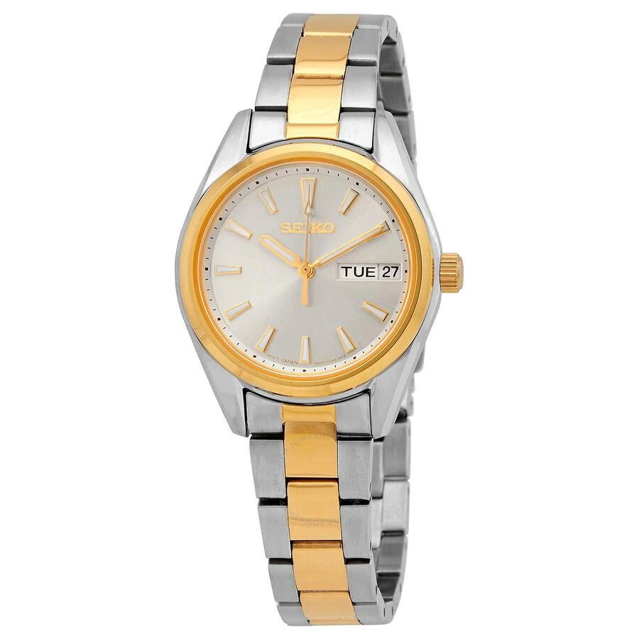 商品Seiko|Neo Classic Quartz Gold Dial Two-tone Ladies Watch SUR354P1,价格¥1067,第1张图片