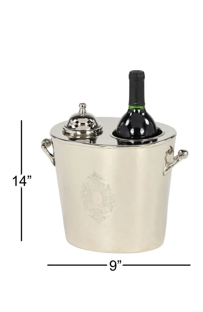 商品SONOMA SAGE HOME|Silver Stainless Steel Traditional Wine Holder 10" x 11" x 7",价格¥917,第3张图片详细描述