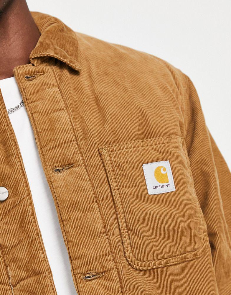 Carhartt WIP michigan cord jacket in dark brown商品第2张图片规格展示