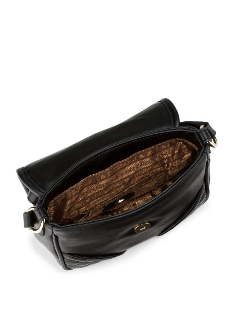 商品Moschino|Flap Faux Leather Crossbody Bag,价格¥669,第2张图片详细描述