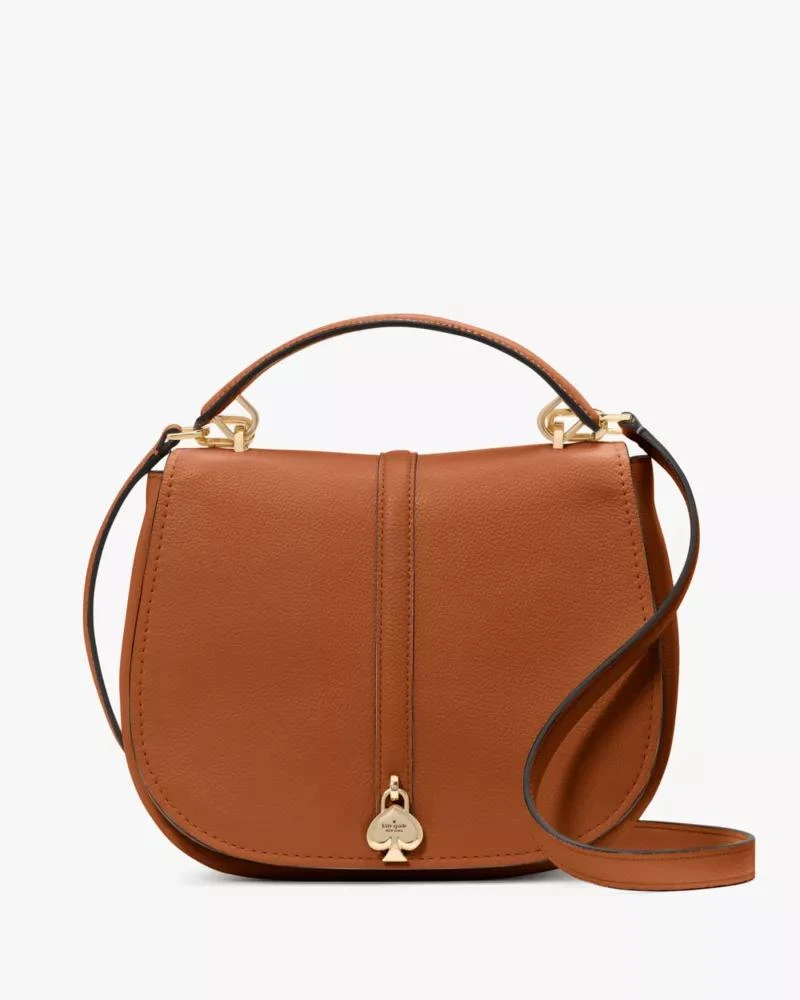 Kayla Pebbled Leather Saddle Bag 商品