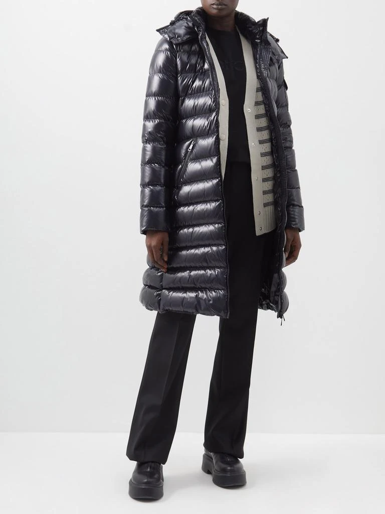 商品Moncler|Moka hooded laqué quilted down coat,价格¥11732,第2张图片详细描述