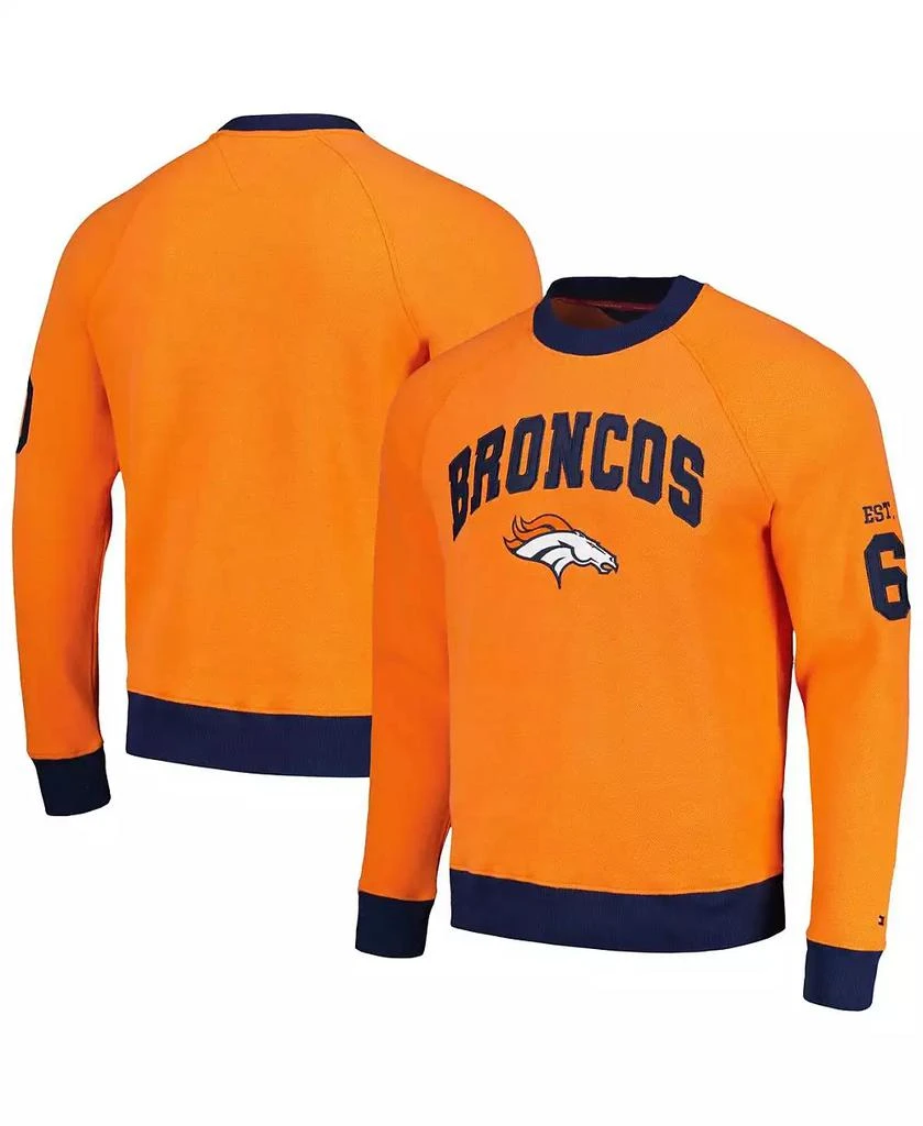 商品Tommy Hilfiger|Men's Orange Denver Broncos Reese Raglan Tri-Blend Pullover Sweatshirt,价格¥501,第1张图片