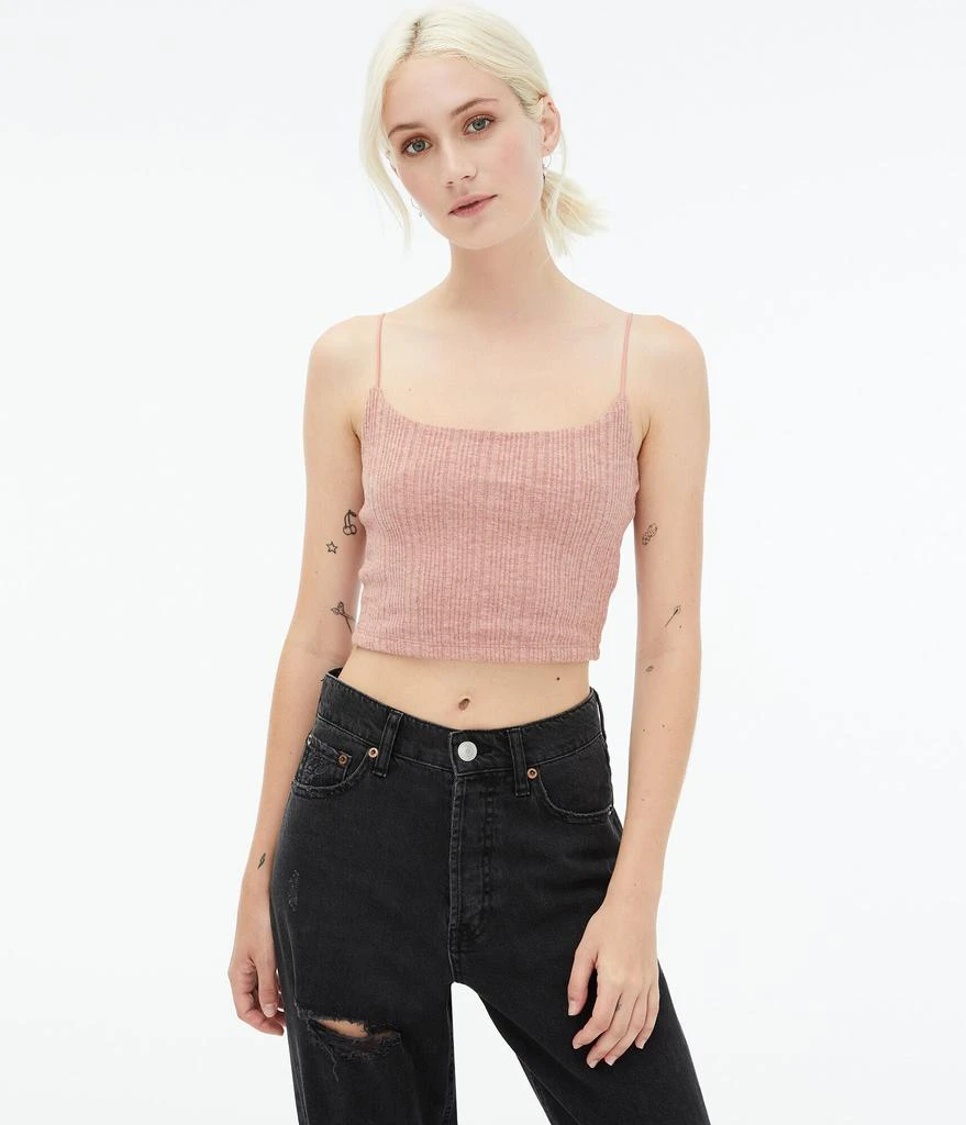 Aeropostale Women's Seriously Soft Cozy Cropped Bungee Cami 商品