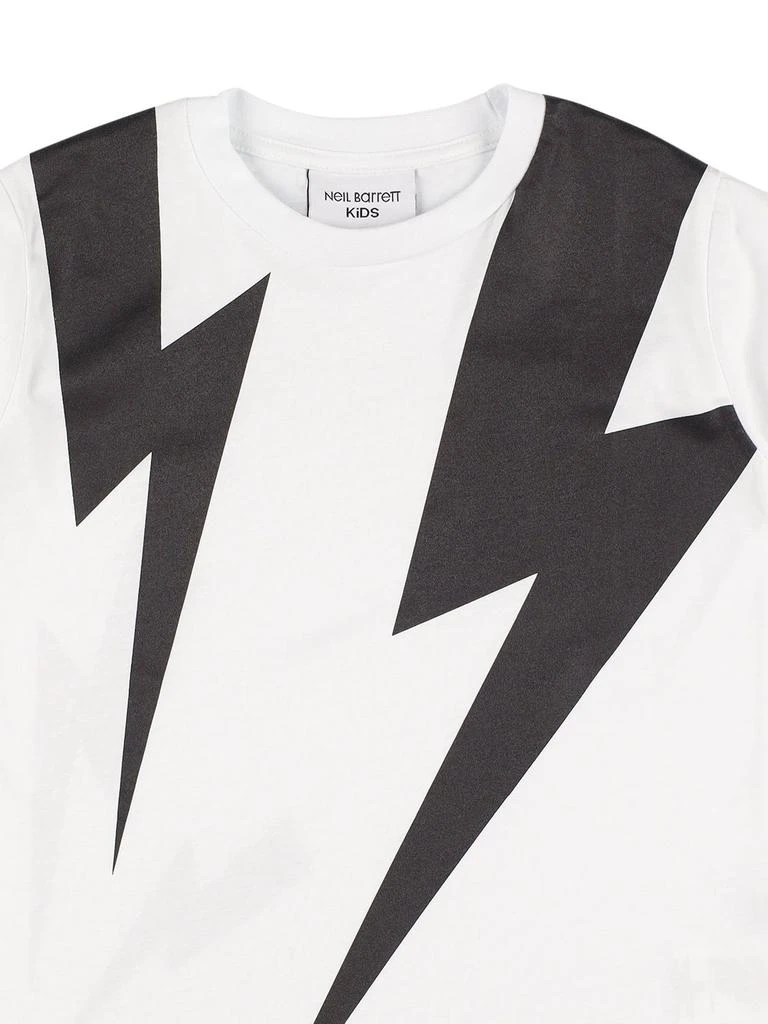 商品Neil Barrett|Thunder Print Cotton Jersey T-shirt,价格¥428,第1张图片详细描述