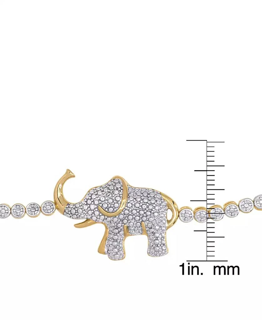 商品Macy's|Diamond Accent Elephant Adjustable Bolo Bracelet,价格¥188,第2张图片详细描述