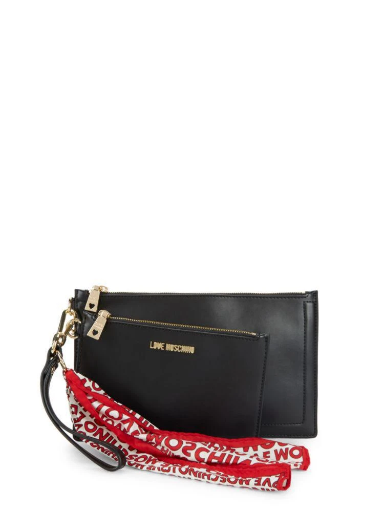 商品Moschino|Set of Two Zippered Wristlets,价格¥787,第1张图片