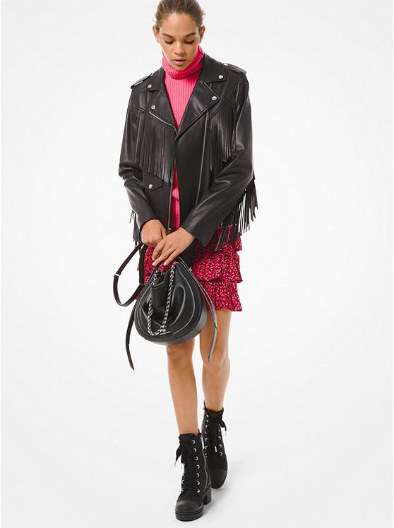 Petal Stretch Viscose Tiered Ruffle Skirt商品第4张图片规格展示