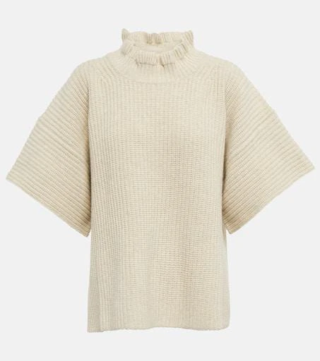 商品See by Chloé|Ruffled wool-blend knit sweater,价格¥2237,第1张图片