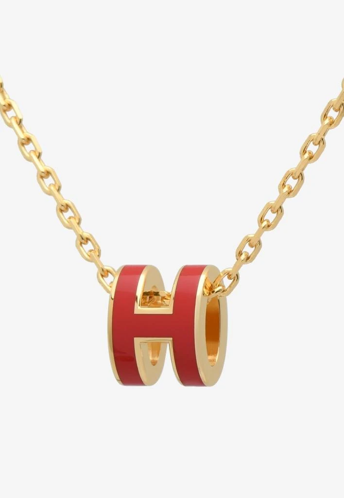商品Hermes|Mini Pop H Pendant Necklace,价格¥6947,第2张图片详细描述