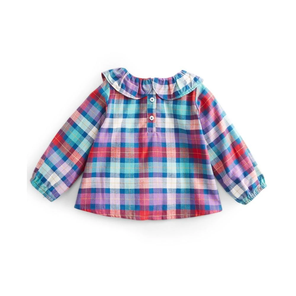 商品First Impressions|Baby Girls Jewel Tones Plaid Top, Created for Macy's,价格¥150,第2张图片详细描述