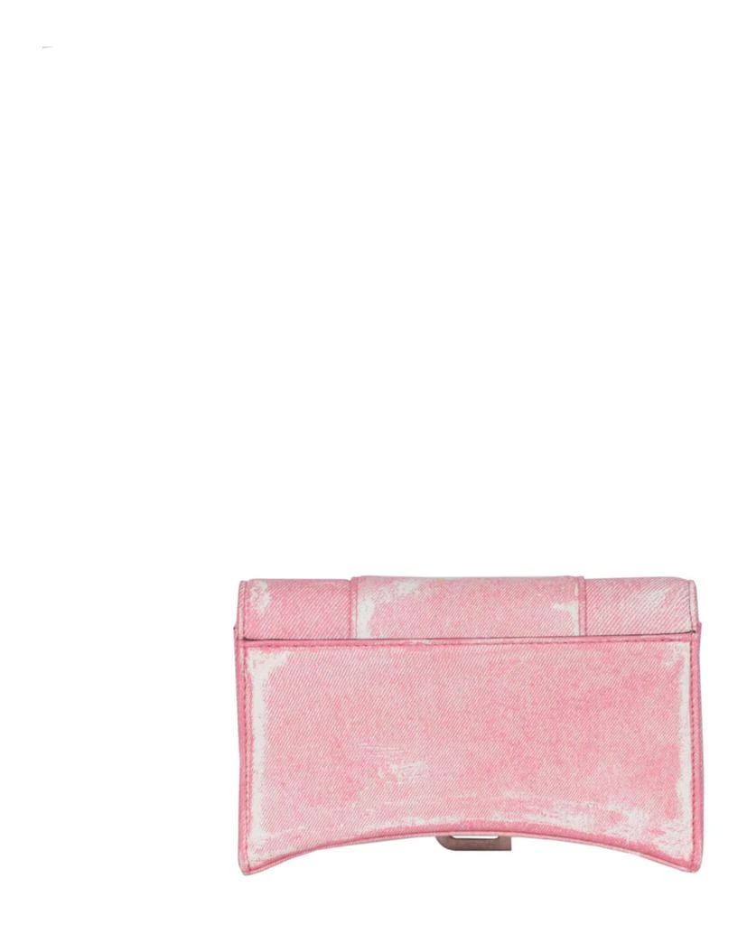 商品Balenciaga|Denim Print Hourglass Wallet On A Chain,价格¥5547,第5张图片详细描述