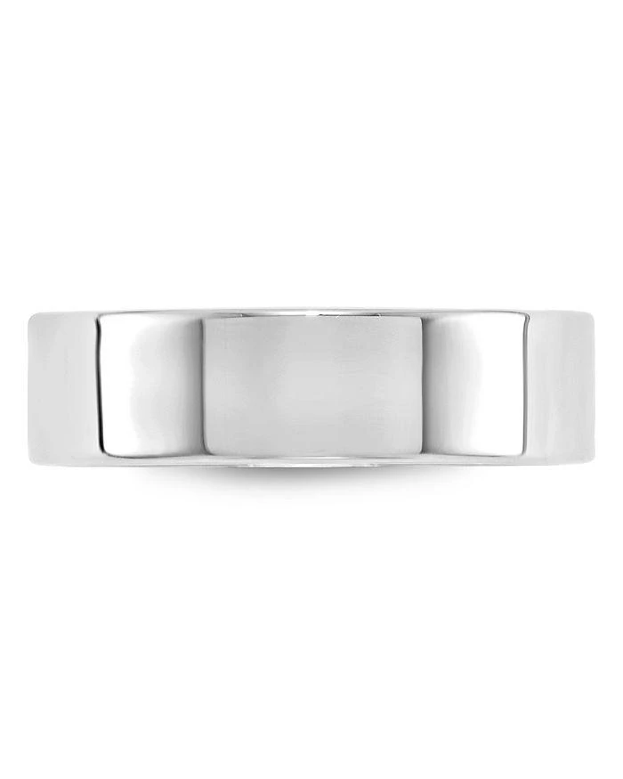 商品Bloomingdale's|Men's 6mm Lightweight Flat Band in 14K White Gold - 100% Exclusive,价格¥6710,第2张图片详细描述