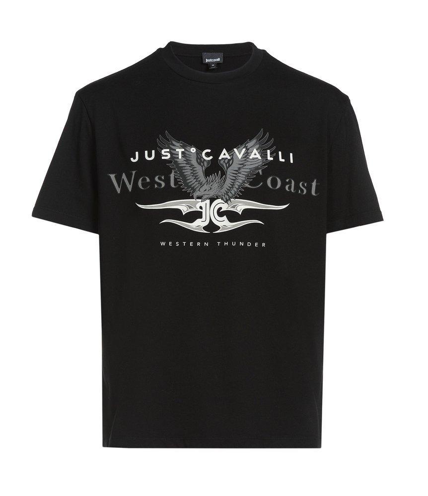 商品Just Cavalli|Just Cavalli Logo Printed Crewneck T-Shirt,价格¥569,第1张图片