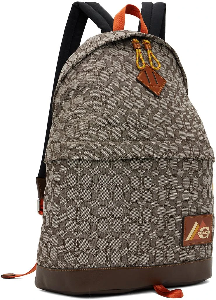 商品Coach|Brown Utility Dome Backpack,价格¥1193,第2张图片详细描述