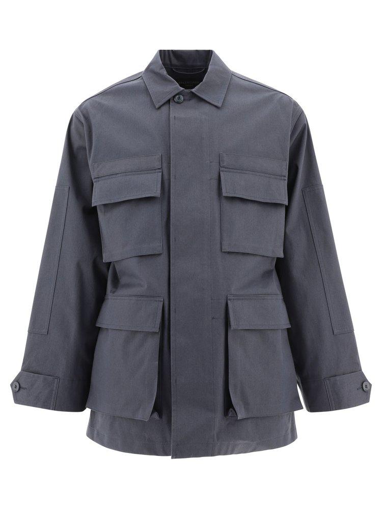 Balenciaga Long-Sleeved Cargo Jacket商品第1张图片规格展示