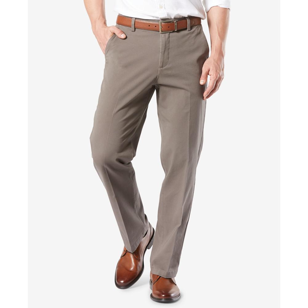 Men's Workday Smart 360 Flex Classic Fit Khaki Stretch Pants商品第1张图片规格展示