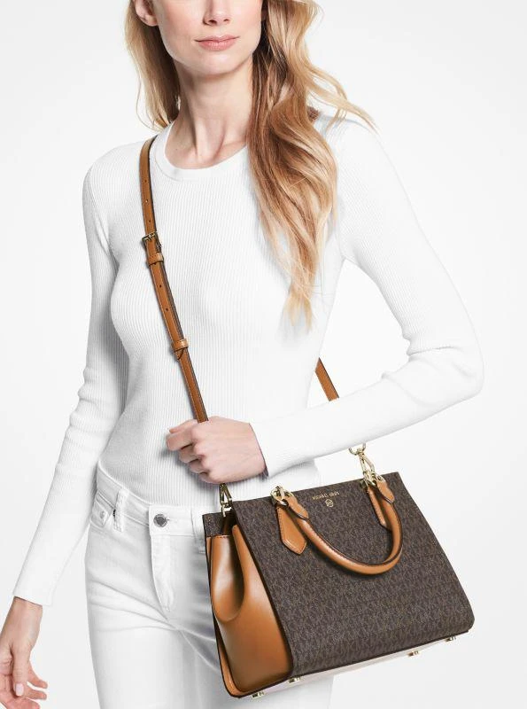 商品Michael Kors|Marilyn Medium Logo Satchel,价格¥1600,第3张图片详细描述