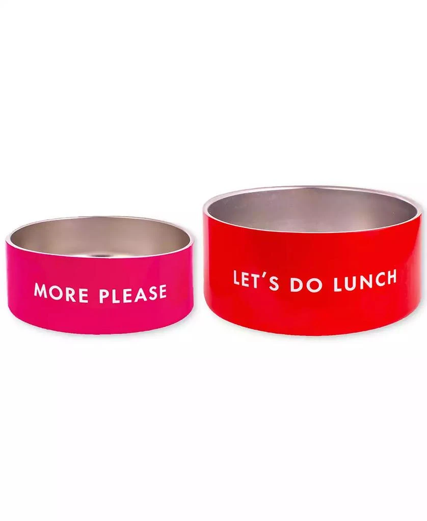 商品Kate Spade|Small Red and Pink Stainless Steel Dog Bowl,价格¥116,第5张图片详细描述