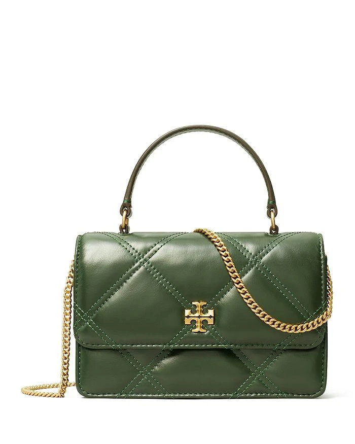 商品Tory Burch|Kira Diamond Quilt Leather Mini Top Handle Chain Wallet,价格¥1939,第1张图片