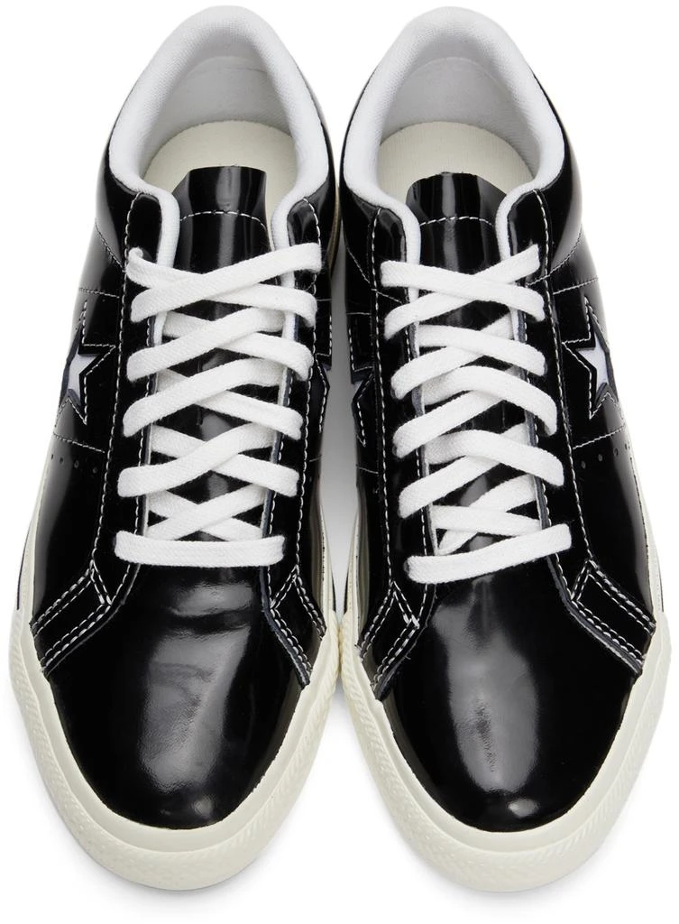 商品Converse|Black Patent One Star OX Sneakers,价格¥423,第5张图片详细描述