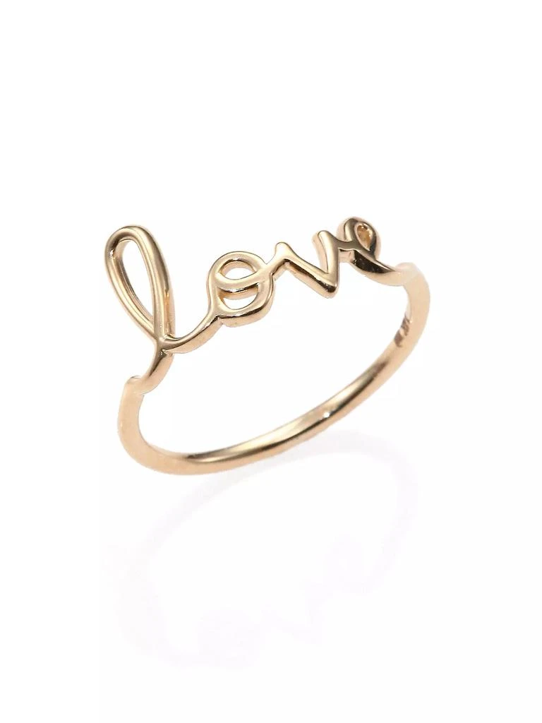 商品Sydney Evan|14K Yellow Gold Pure Love Ring,价格¥3974,第1张图片