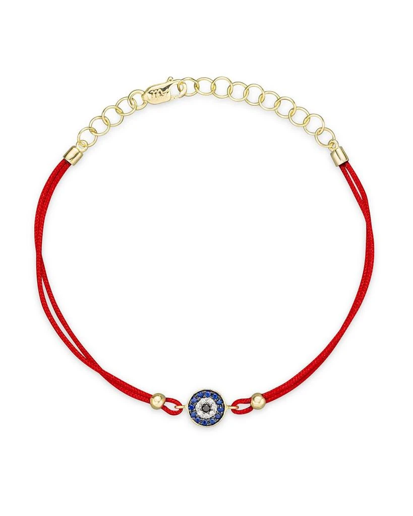 商品Meira T|Diamond, Blue Sapphire And 14K Yellow Gold Evil Eye Bracelet,价格¥3767,第1张图片