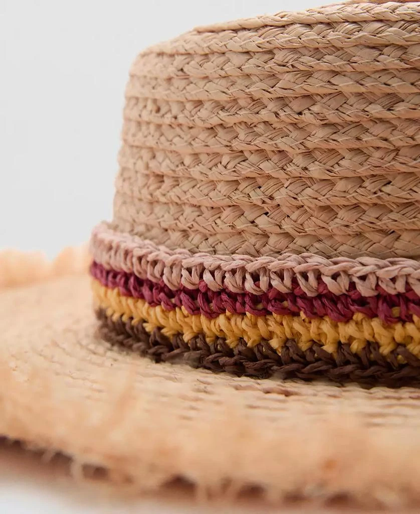 商品Mango|Women's Ribbon Detail Braided Hat,价格¥380,第3张图片详细描述