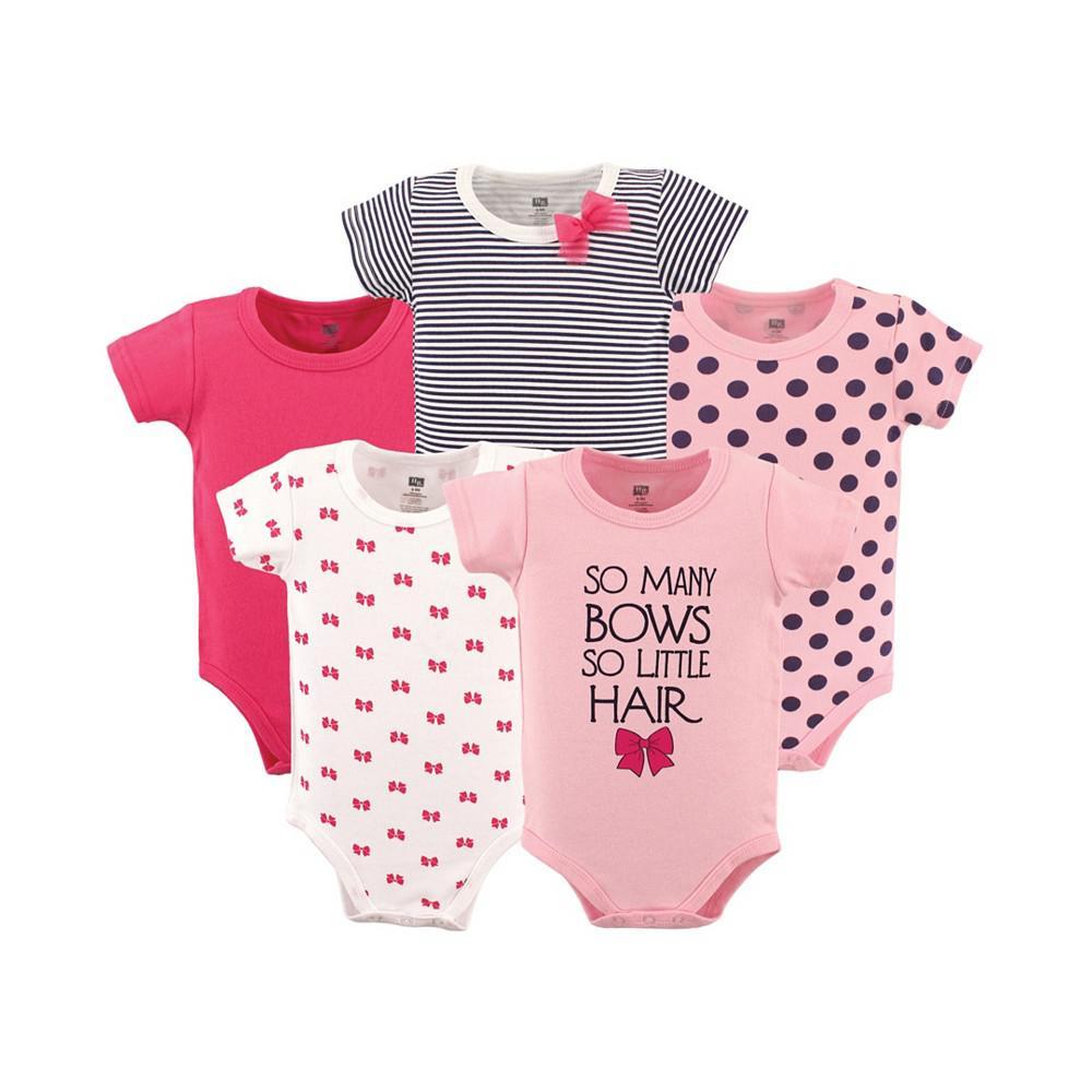 商品Hudson|Baby Girls Cotton Bodysuit, 5-Pack,价格¥174,第1张图片