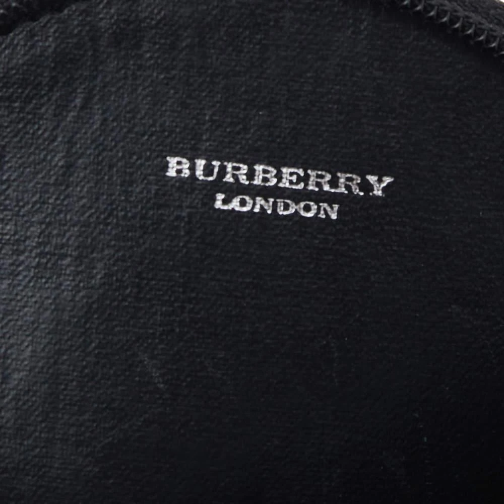 Burberry Beige-Black House Check PVC And Leather Round Coin Pouch 商品