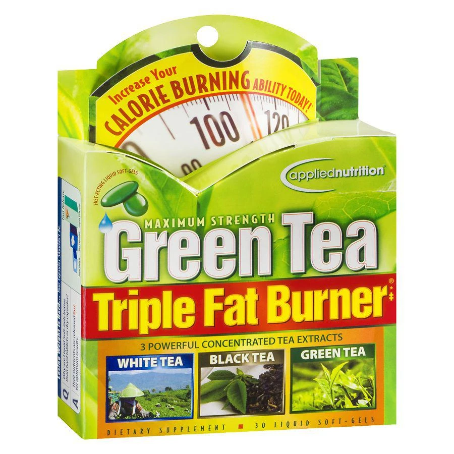 商品Applied Nutrition|Maximum Strength Green Tea Triple Fat Burner, Liquid Soft-Gels,价格¥89,第1张图片