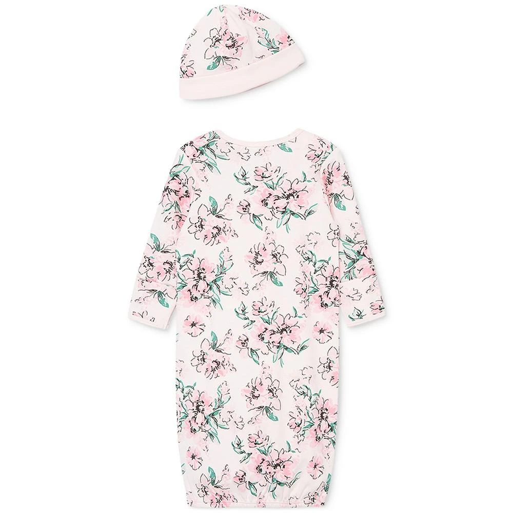 商品Little Me|Baby Girls Sleep Gown and Hat Set, 2 Piece Set,价格¥97,第2张图片详细描述