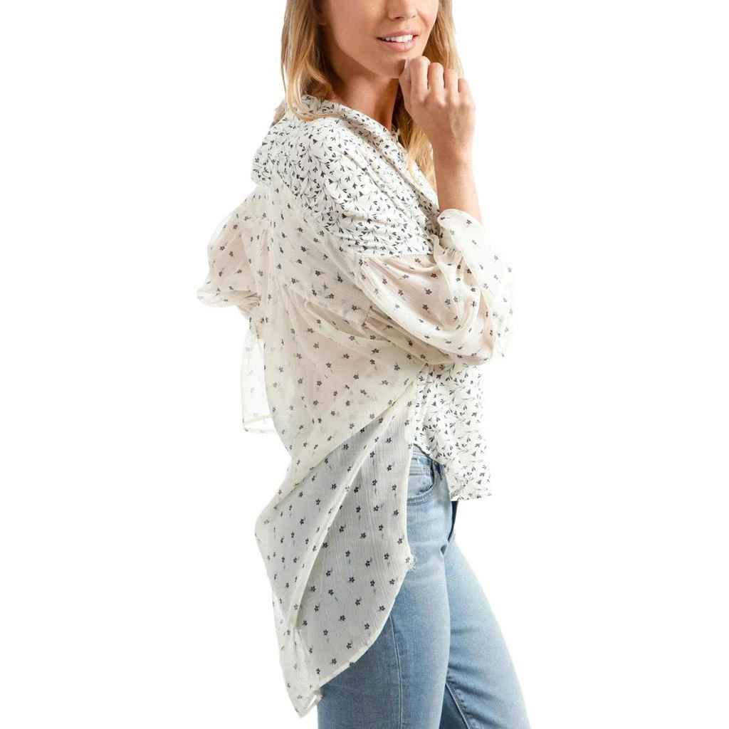 商品Lucky Brand|Lucky Brand Womens Printed Long Sleeve Peasant Top,价格¥85,第2张图片详细描述